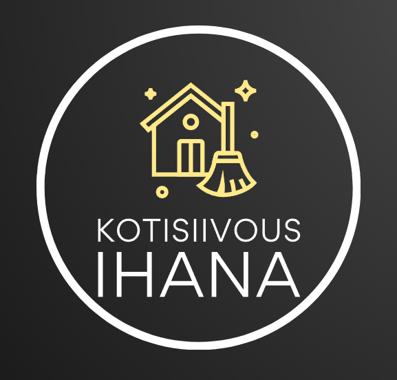 Kotisiivous Ihana logo, jossa on talon ja harjan kuva.